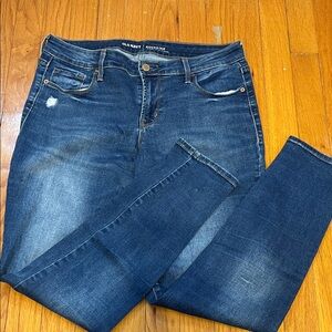 Old Navy Women's Dark Blue Skinny Jeans Size 10